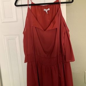 BCBGeneration Burnt Red Cocktail Dress Sz L!